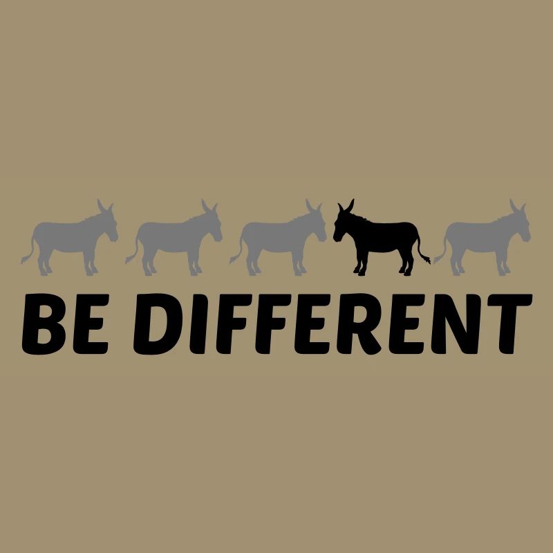 texte différent être différent âne cheval poney petit pac