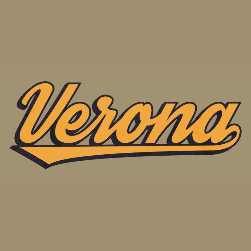 Verona Retro Script Logo