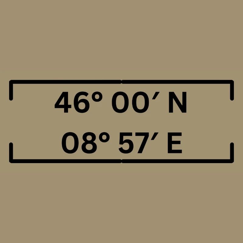 Coordinates Lugano Minimalist