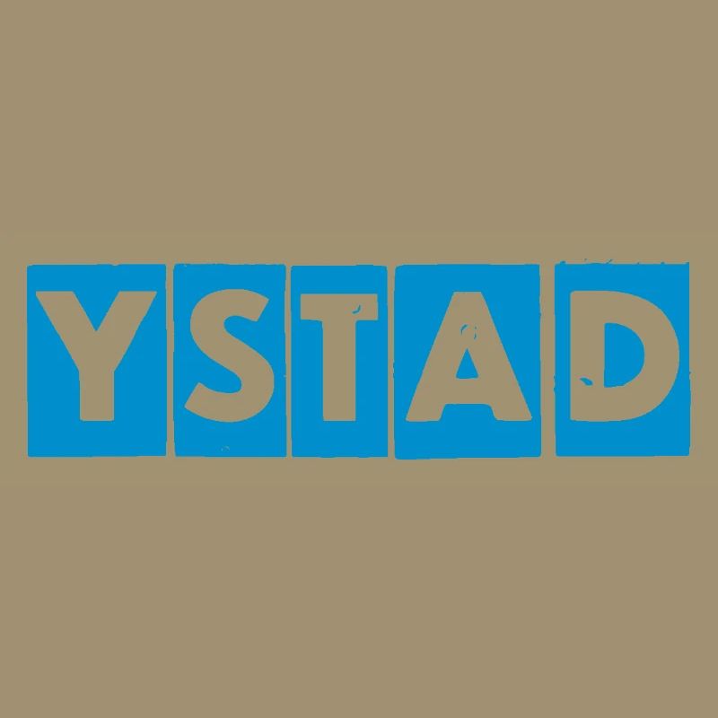 Ystad – Conception de texte bleu