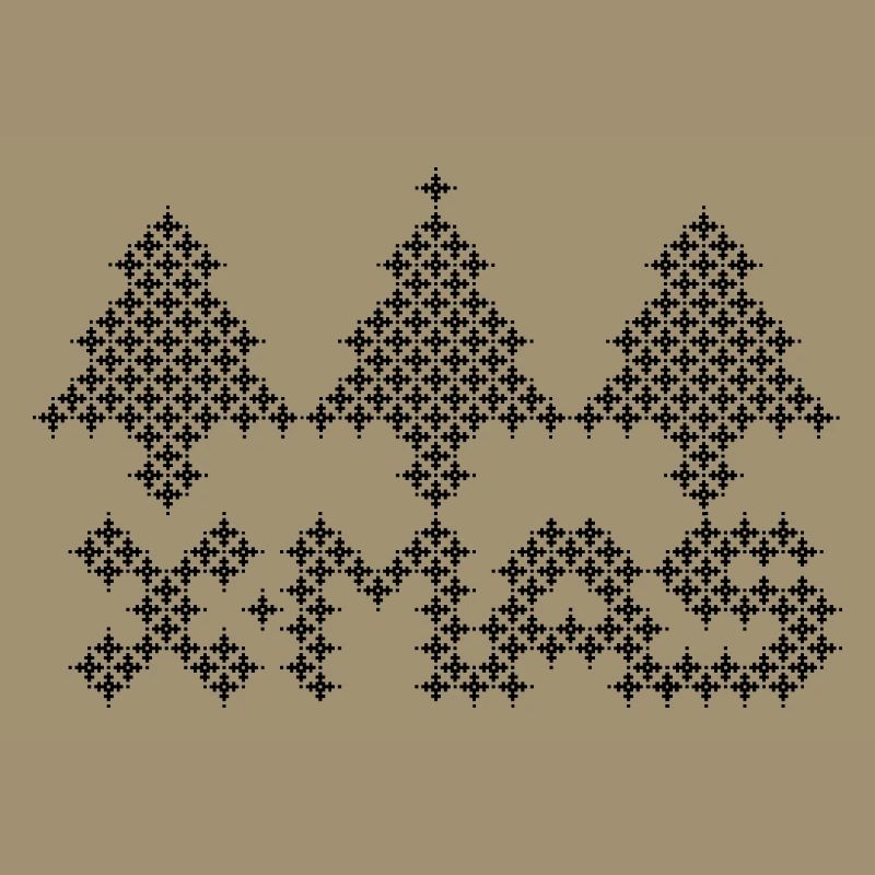 XMAS Tree Christmas Tree Pixel Pattern Icon