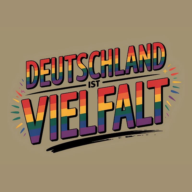 Germany is Diversity - Cool Pride Logo