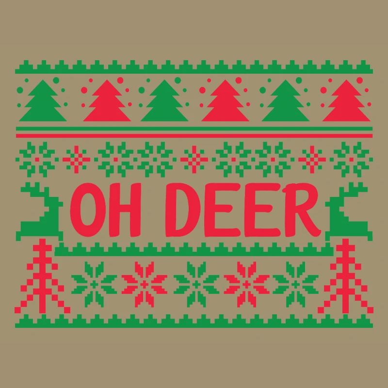 Hässlicher Pullover - Oh Deer