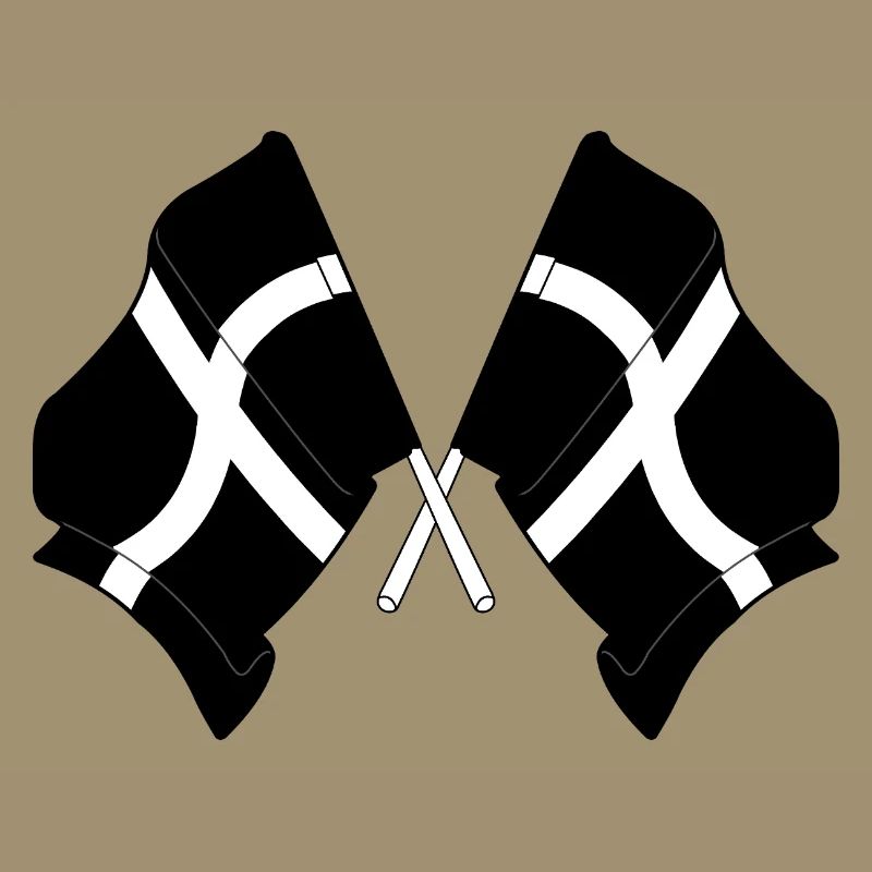 Cornwall Crossed Flags