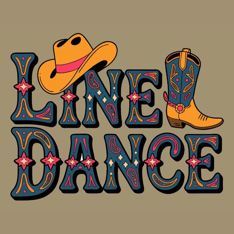 Line Dance Western Pattern