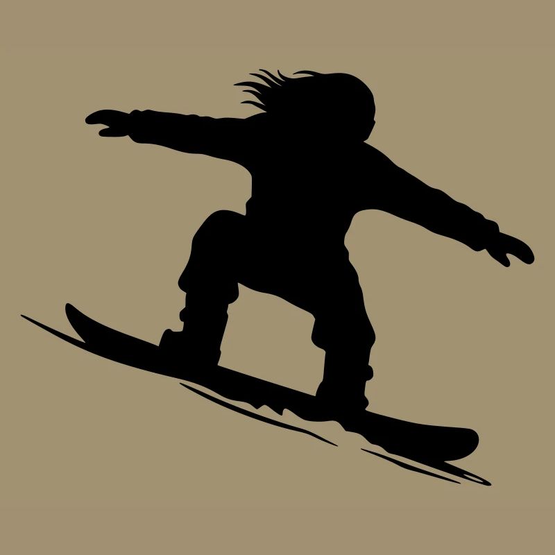 Snowboarder Silhouette - Color Variable