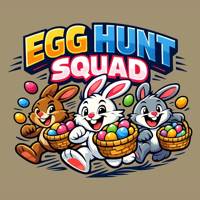Easter Egg Hunt Squad Easter Bunny