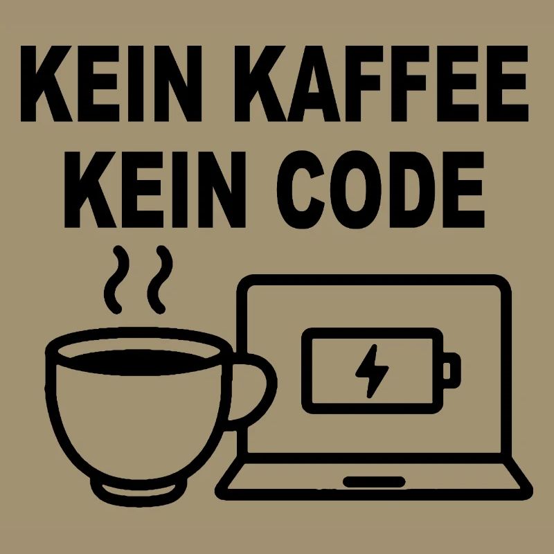 Kein Kaffee Kein Code – Funny Programmer Design