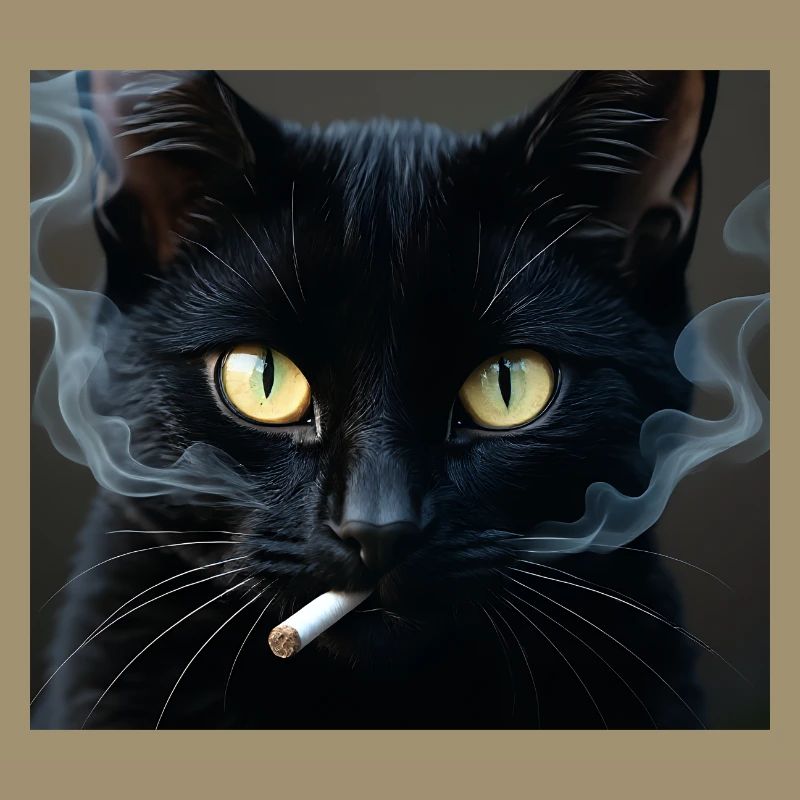 Fumer Chat Génération Z Mème Chat Fumer