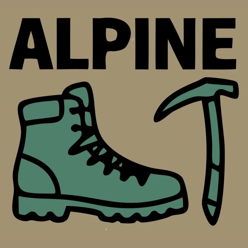 Wanderschuh Eispickel Alpine Bergsteigen Klettern