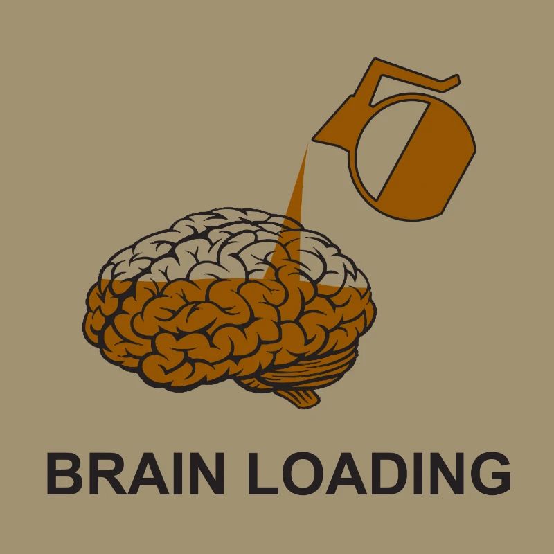 Brain loading by coffee