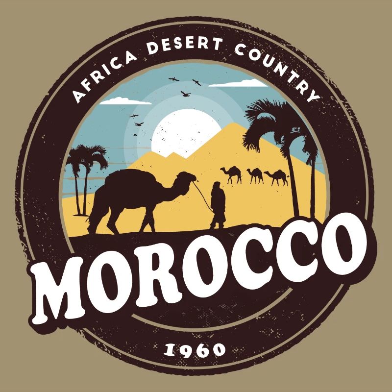 Morocco camel desert design / gift idea