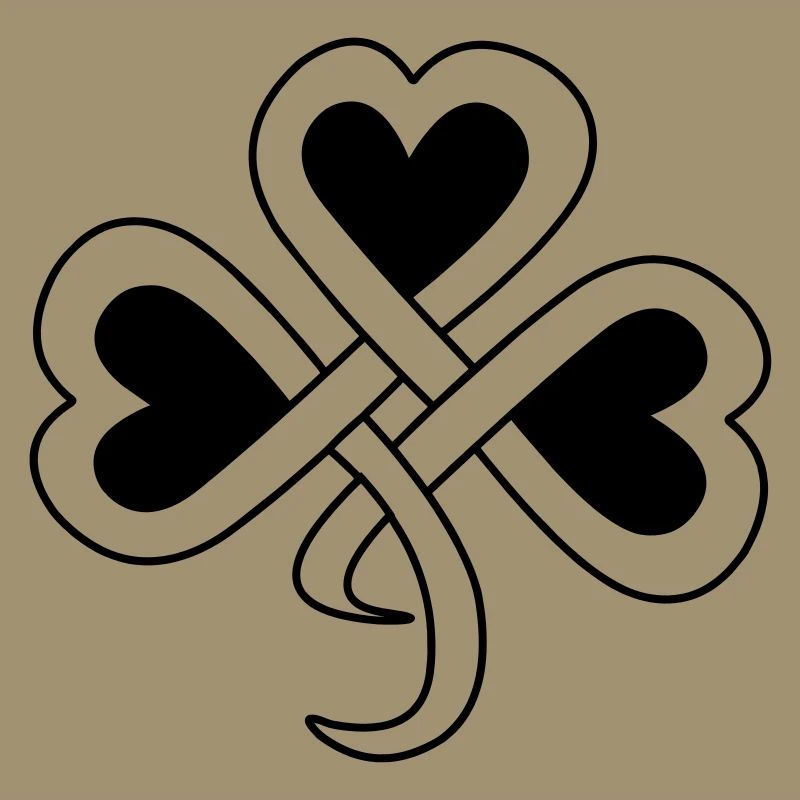 Teinte vectorielle de trèfle celtique