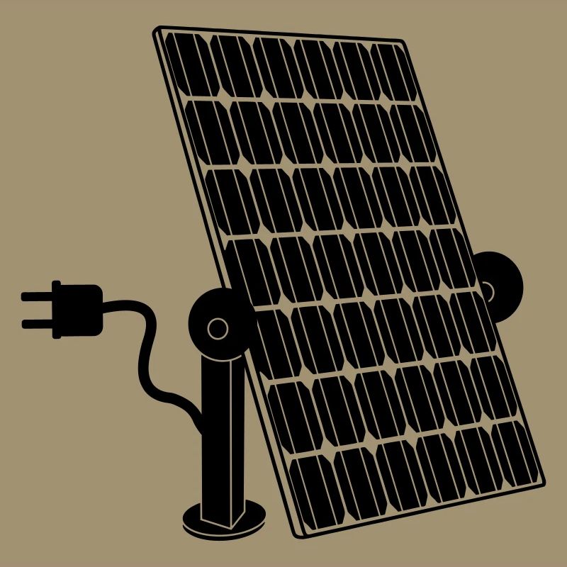 Solar panel with plug