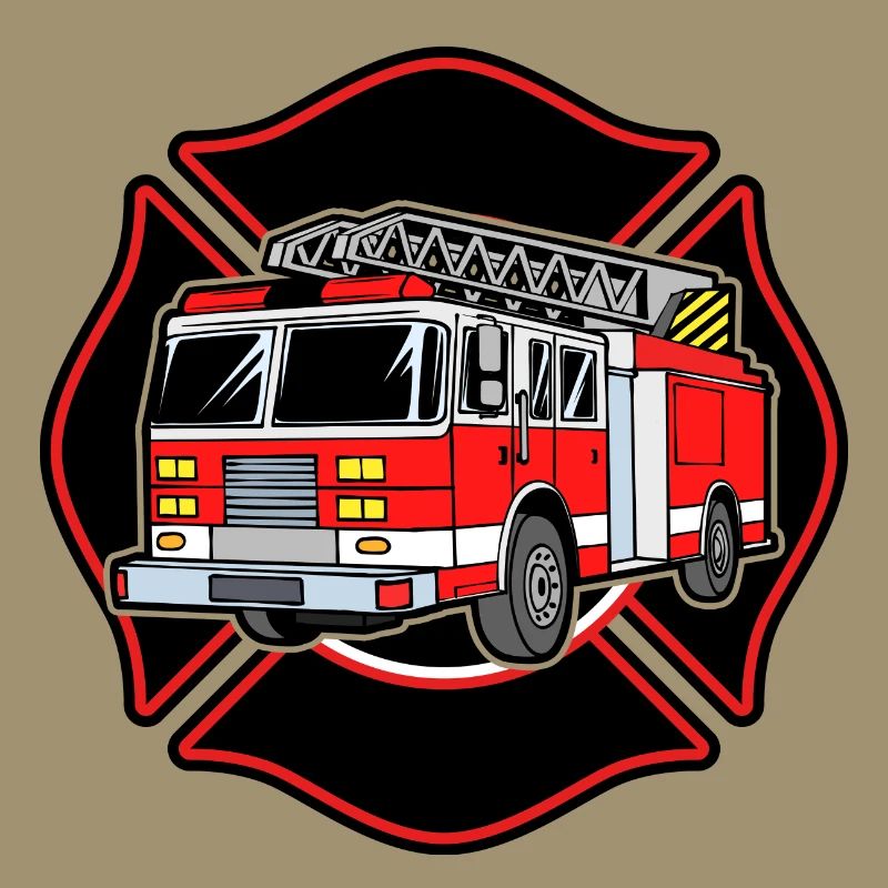 Fire brigade fire engine fire protection extinguishing work