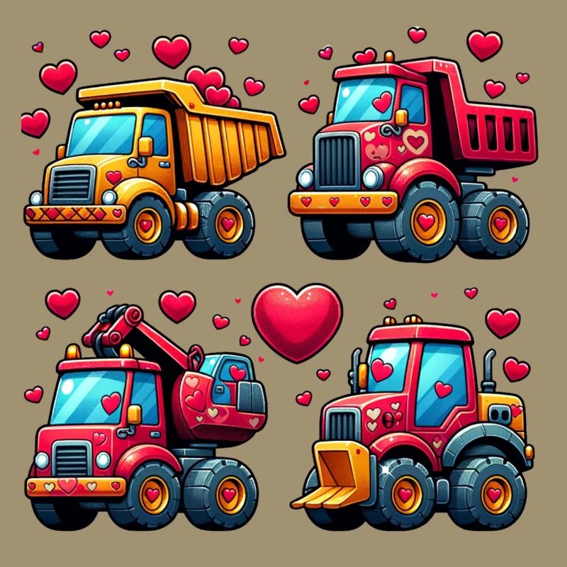 Tiny Builders' Affection - Bau-T-Shirt