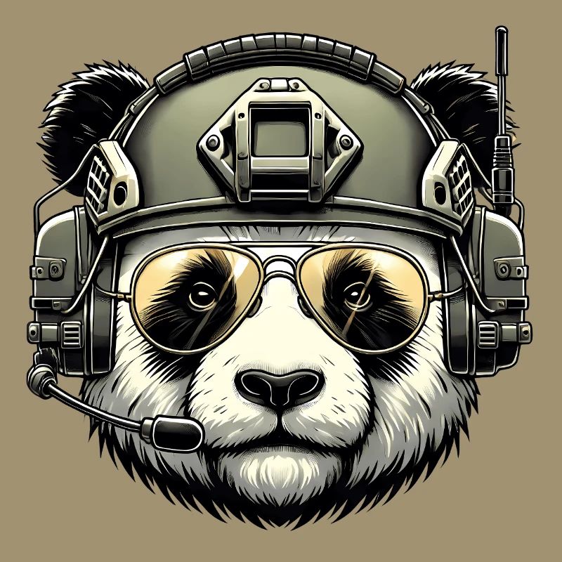 Panda Military Army Design