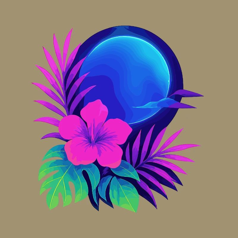 Neon Tropic Moon