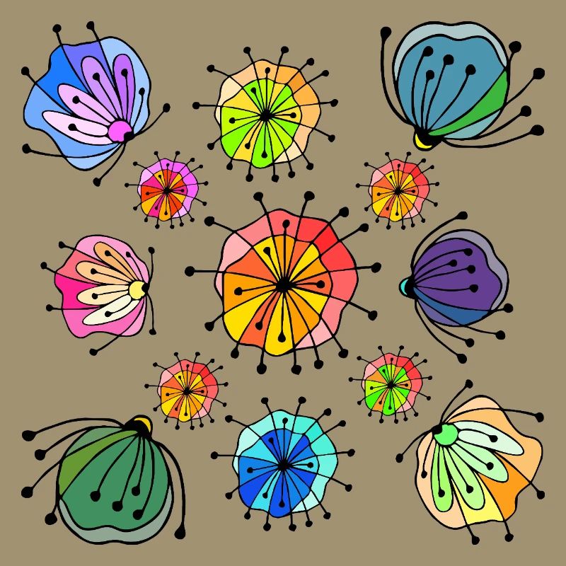 Colorful Abstract Butterfly Pattern