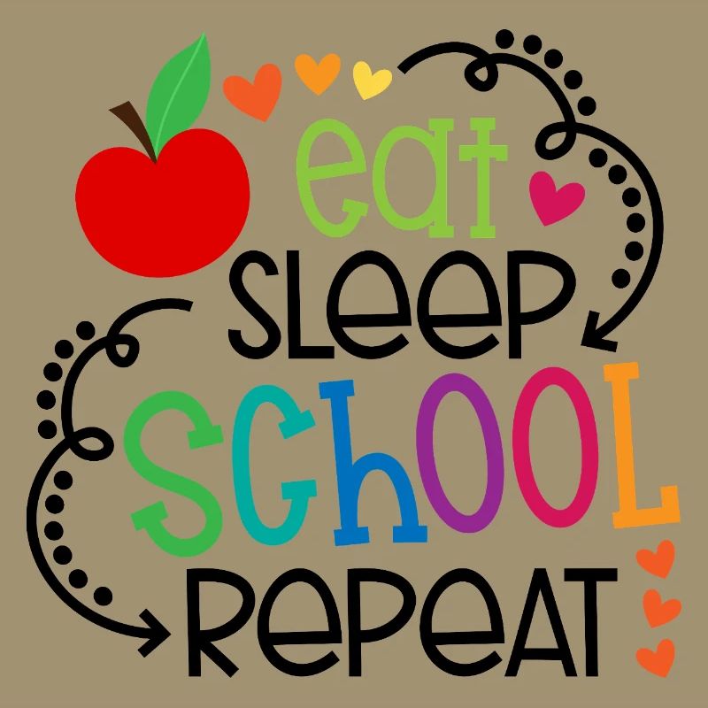 Manger, dormir, aller à l’école, répéter – Design