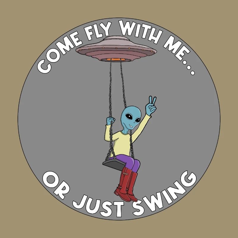 Komm, flieg mit mir oder schwing einfach Alien UFO