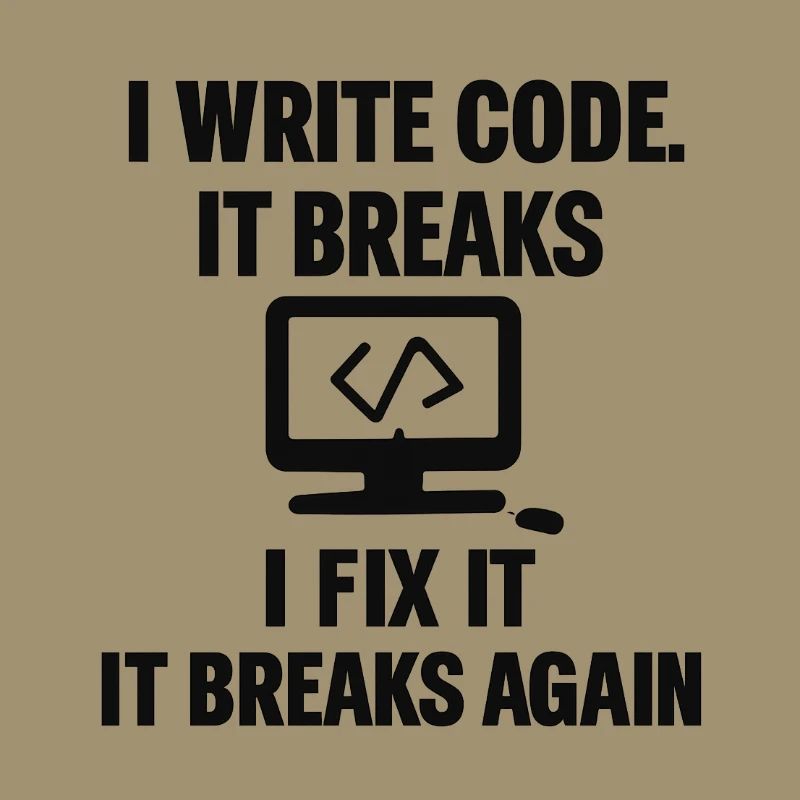 J’écris du code – T-shirt de programmeur drôle