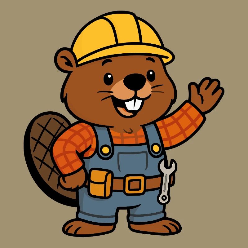 Beaver Construction Worker Bob Helm Hello Planbuilder