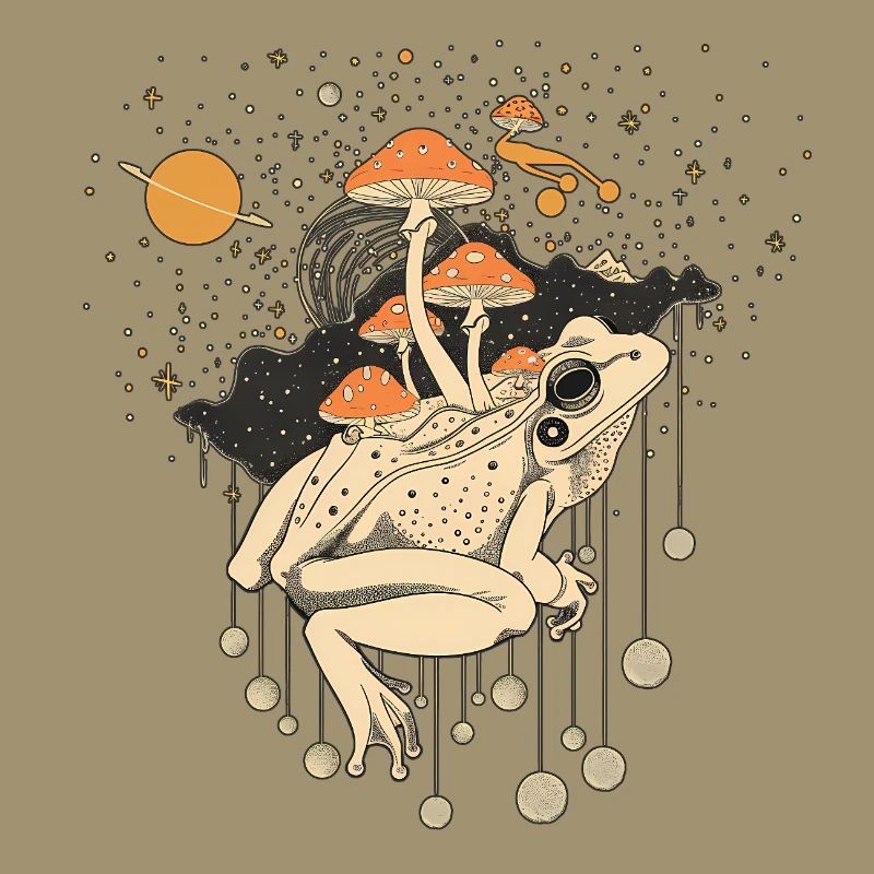 Cosmic Frog & Toadstools in the Universe