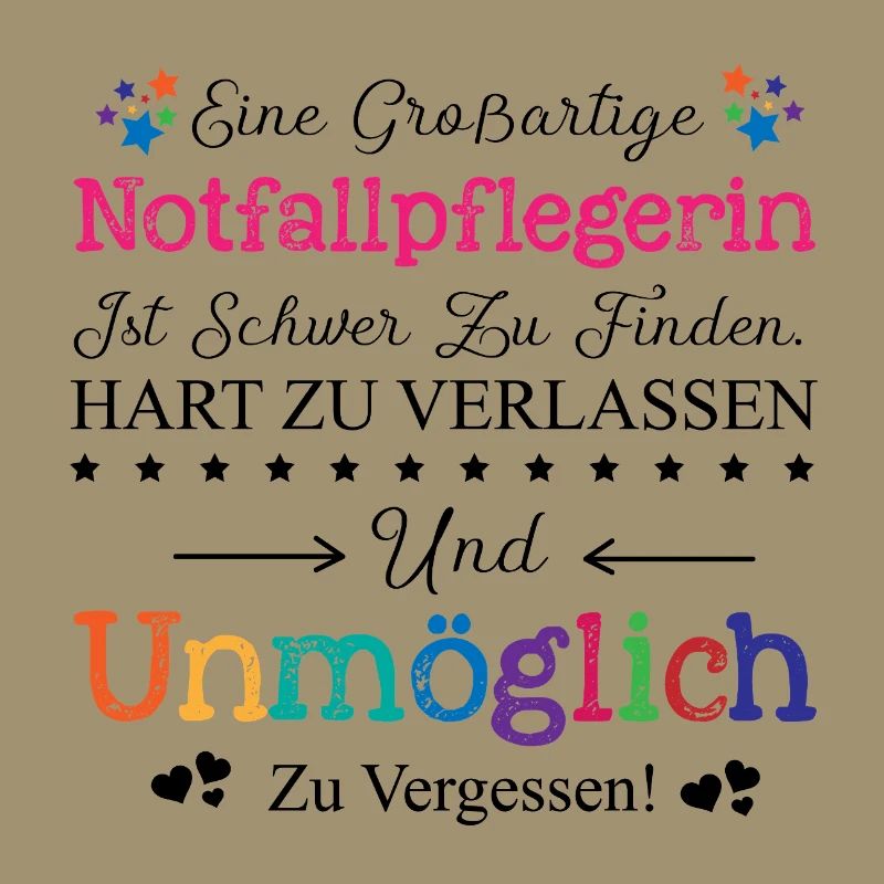 Notfallpflegerin Beruf Geschenk Abschied Pflegerin