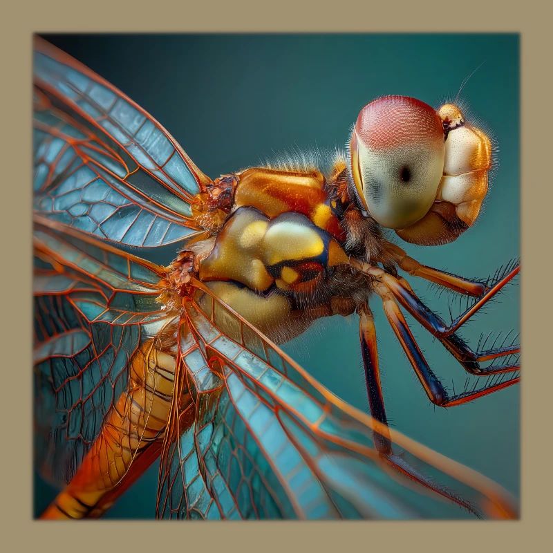 Graphisme macro de la faune de Dragonflies