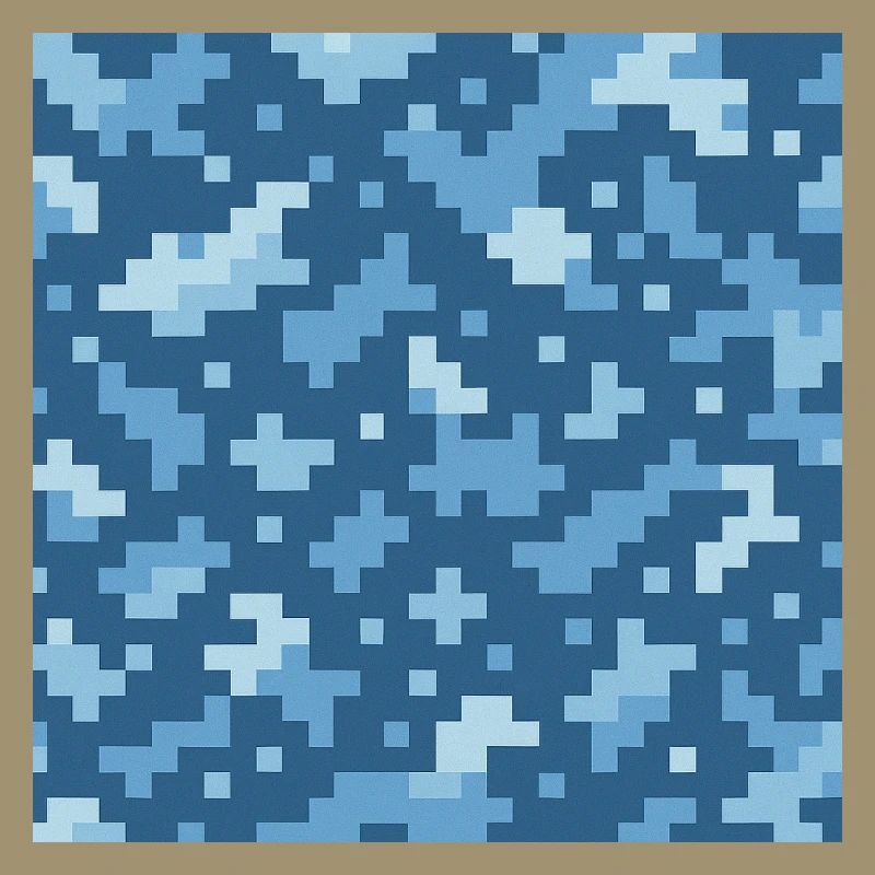 Blue pixel pattern