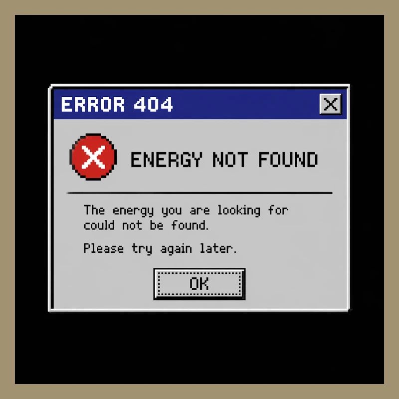 Error 404 Energy Not Found