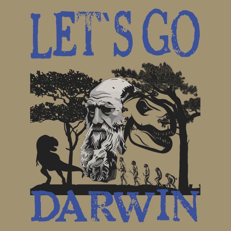 Charles Darwin Evolution textile gift idea