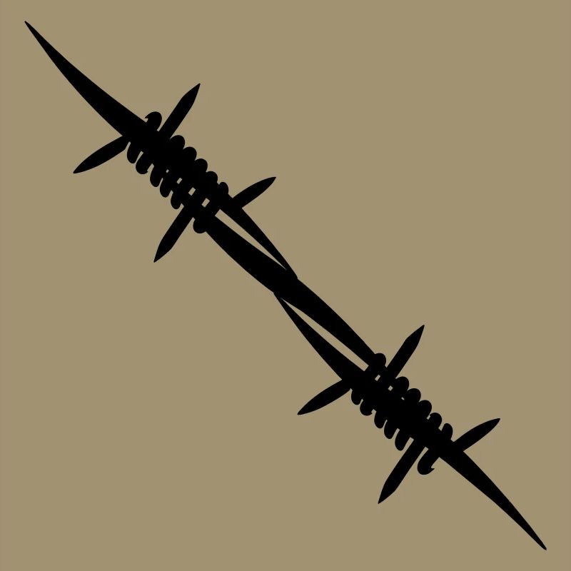 Barbed wire coupling piece