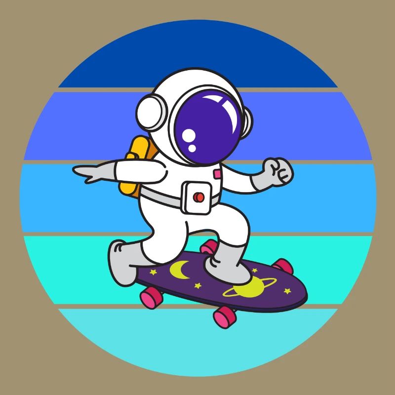 Spaceman, astronaut, rocket