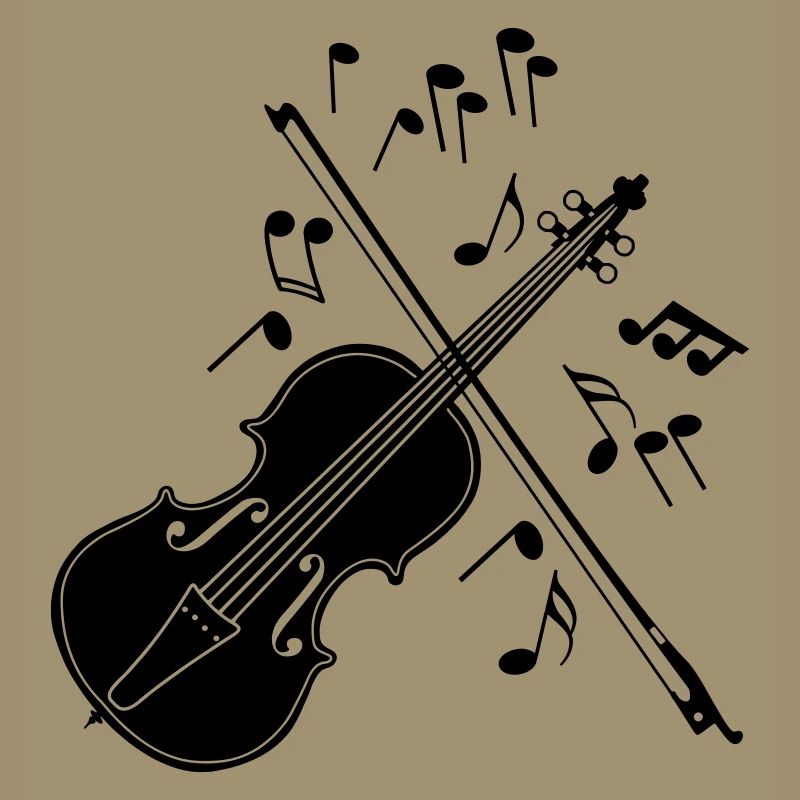 Violin with notes