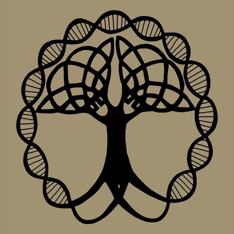 Seltsamer schwarzer Baum