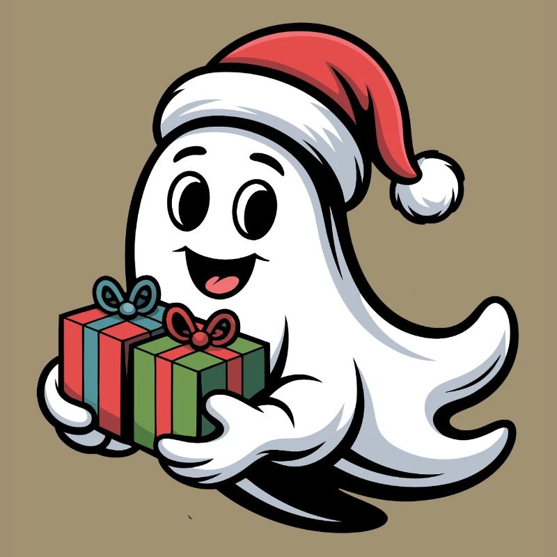 Weihnachtsgeist mit Geschenken