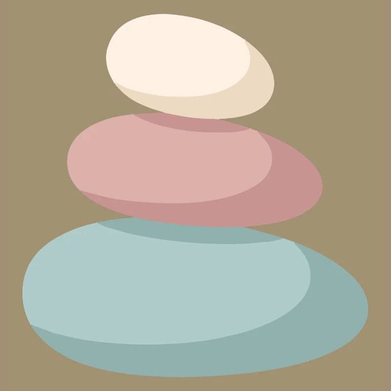 Pastel Stone Stack