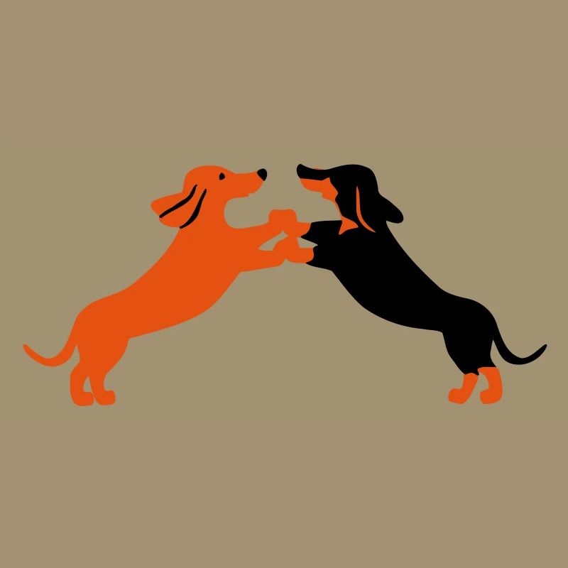 dog dancing teckel