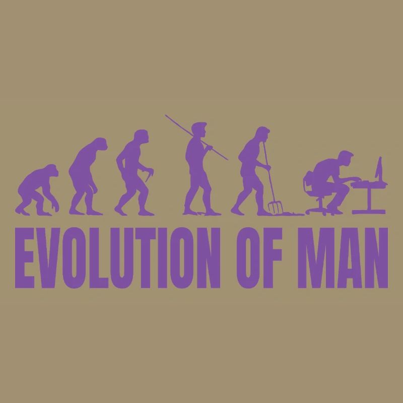 Programmierer Computerfreak Evolution Retro