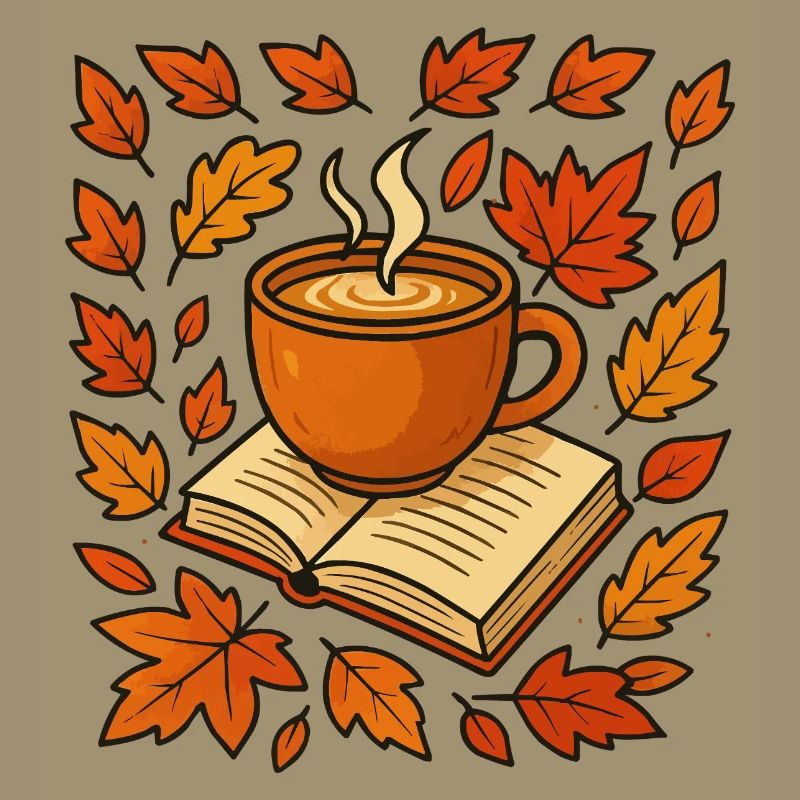 Herbstlese: Kaffee & Buch