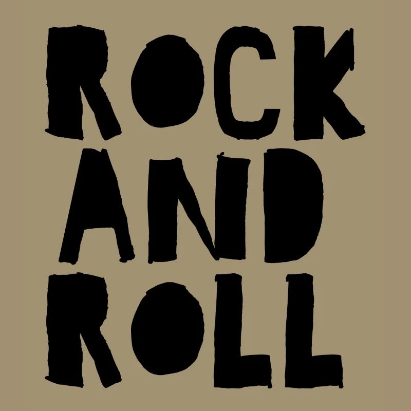 Rock'n'Roll-Logo mit Distressed