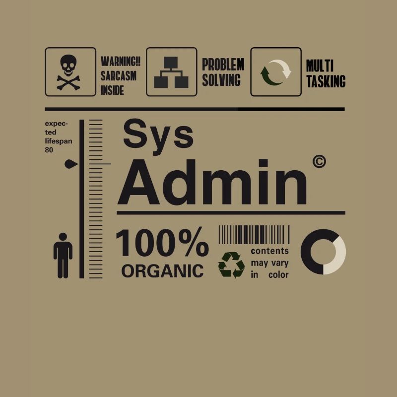administrateur système ordinateur nerd pc kit programmeur humour lo