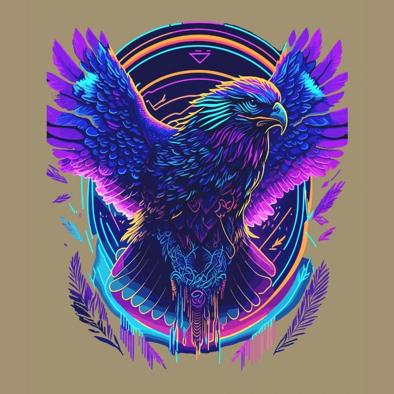 Aigle volant Synthwave