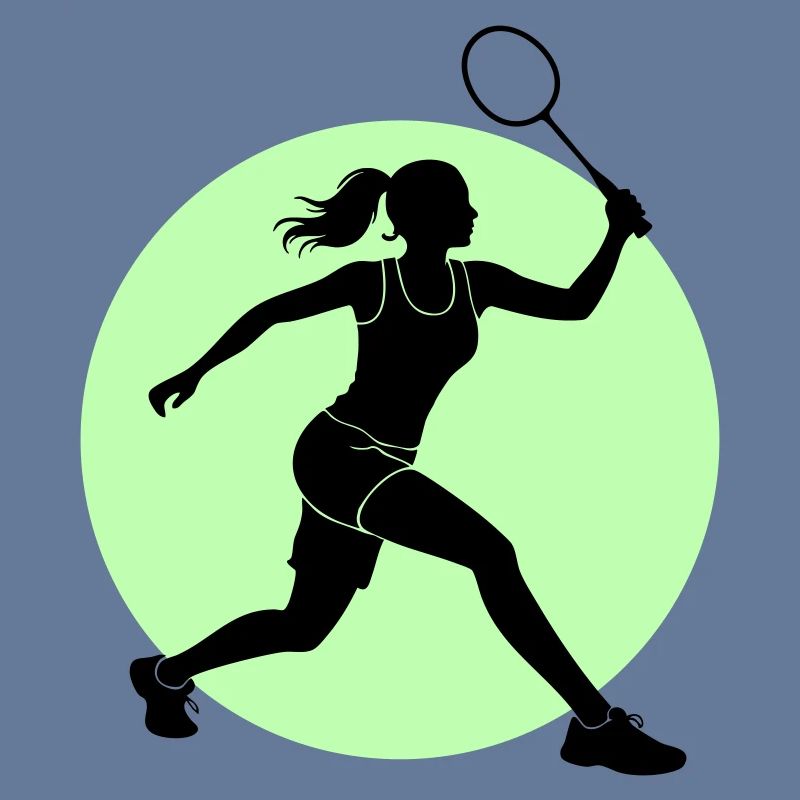 Badminton Player Forehand