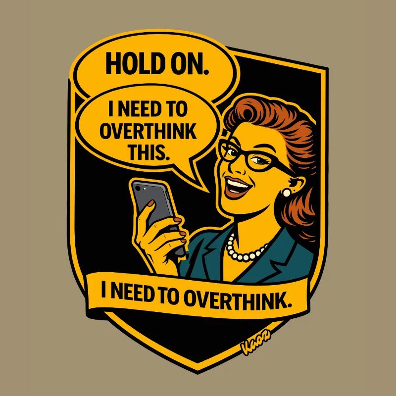 Retro Comic Rethinking - Overthinker
