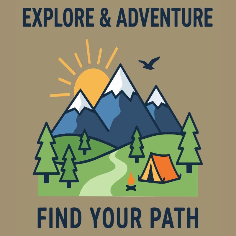 Explore Adventure Find Your Path Camping