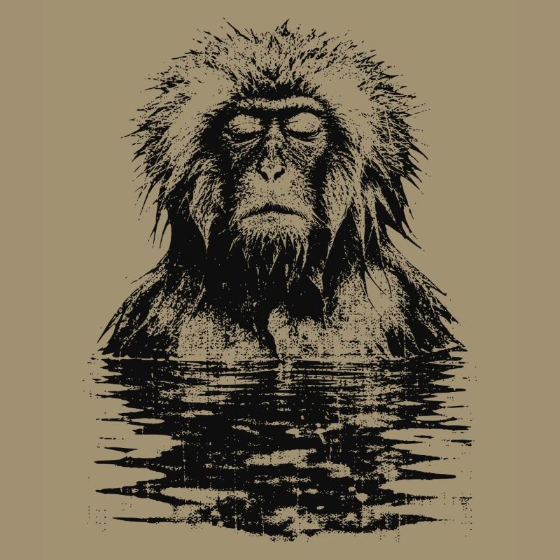Onsen Macaque Monkey