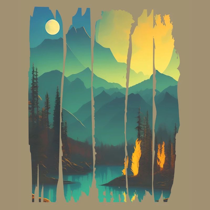 Landscape Campfire Forest